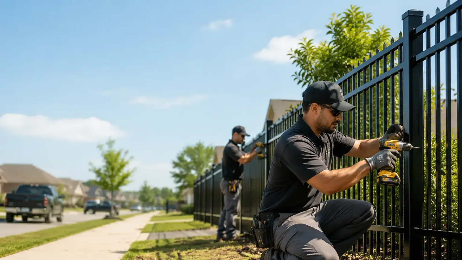 Metal Fence Installation in Round Mountain, TX